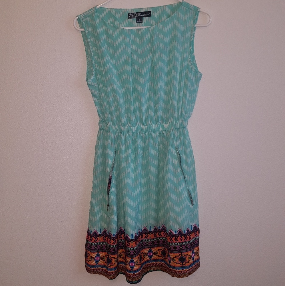 Womens summer aztec light dress size M